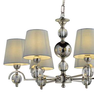 Люстра LH1037/6P-NK-WT AMELIA