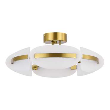 Светильник потолочный ST-Luce латунь/белый LED 1*45W 3000K ETOILE