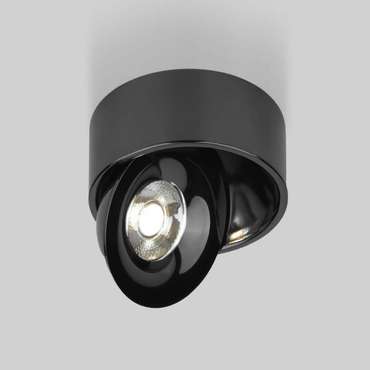 Накладной светодиодный светильник Glide черный жемчуг 25100/LED
