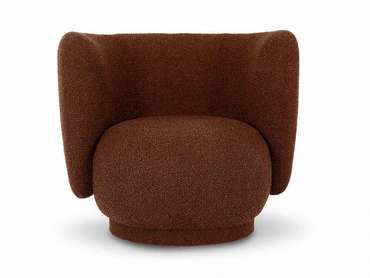 Кресло Lucca вращающееся коричневого цвета
