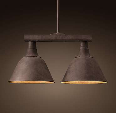 Потолочная лампа с 2 плафонами