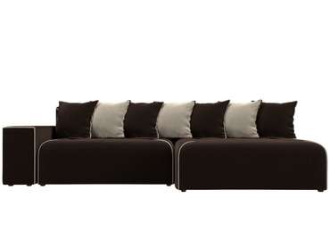 Угловой диван-кровать Кёльн коричневого цвета правый угол