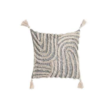 Подушка Home ESPRIT Белый Серый Кисточки Boho 45 x 15 x 45 см