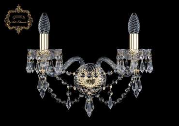 Хрустальное бра Art Classic 45231 10.23.2.165.Gd.Dr подсвечник с подвесками