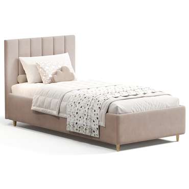 Кровать Olivia 90х200 бежевого цвета с подъемным механизмом
