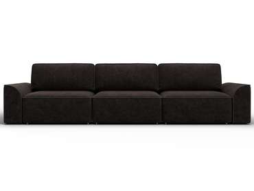 Диван-кровать Лига-048 Лонг темно-коричневого цвета