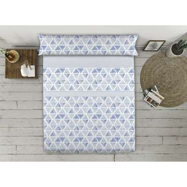 Комплекты Мешок Nordic без наполнения Happy Home TRIANGLES AH Синий 150 кровать