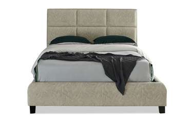 Кровать с подъемным механизмом Emilia 180x200 серо-бежевого цвета