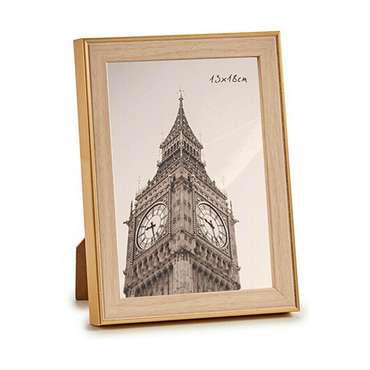 Фоторамка 15,6 x 2 x 20,7 cm Позолоченный Коричневый Пластик Cтекло (6 штук)