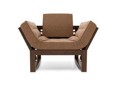 Кресло-трансформер из рогожки Балтик коричневого цвета