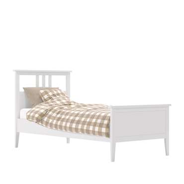 Кровать Мира 90х200 белого цвета с основанием