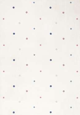 Ковер Soft dots 160x230 белого цвета