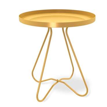 Сервировочный  стол Арнис золотого цвета