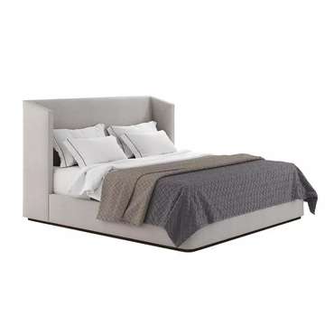 Кровать Alessia Fabric 160х200 светло-серого цвета