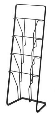 Журнальная стойка Tower черного цвета