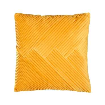 Декоративная подушка Shoura 45х45 желтого цвета