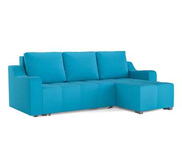 Угловой диван-кровать Берн темно-синего цвета