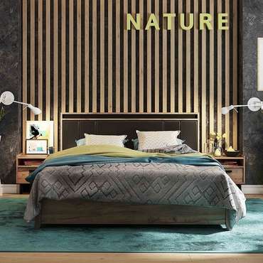 Кровать с подъемным механизмом Nature 160х200 бежевого цвета
