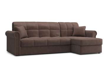 Угловой диван-кровать Палермо 1.2 темно-коричневого цвета