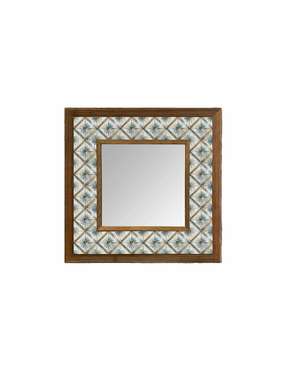 Настенное зеркало с каменной мозаикой 33x33 с основанием из композита