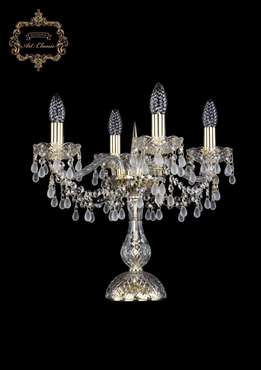Хрустальная настольная лампа с подвесками Art Classic 45597 12.24.4.141-37.Gd.V0300 подсвечник