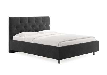 Кровать Bari 160х200 темно-серого цвета без основания и подъемного механизма