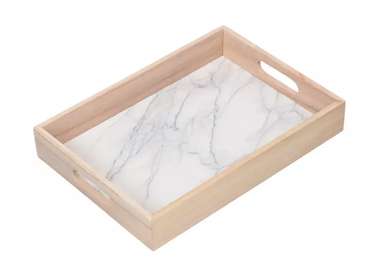 Поднос Marble бело-бежевого цвета