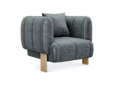 Кресло Cassis темно-зеленого цвета с бежевыми ножками