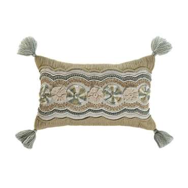 Подушка Boho 30х50 бело-бежевого цвета