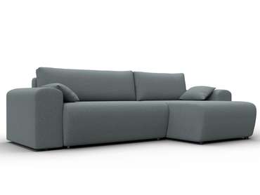 Угловой диван-кровать Лига-099 серого цвета