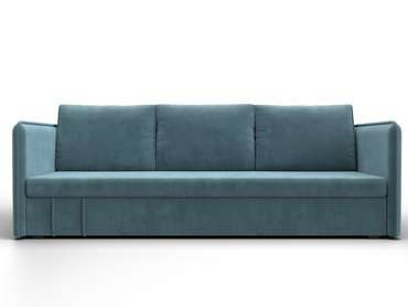 Прямой диван-кровать Слим бирюзового цвета