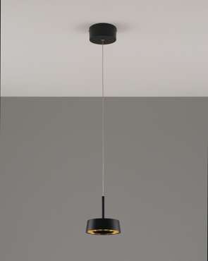 Подвесной светодиодный светильник Luma черного цвета
