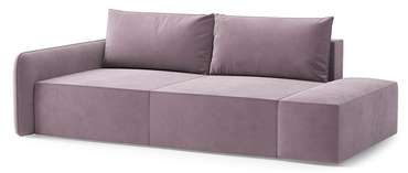 Диван-кровать Портленд лилового цвета с банкеткой правой