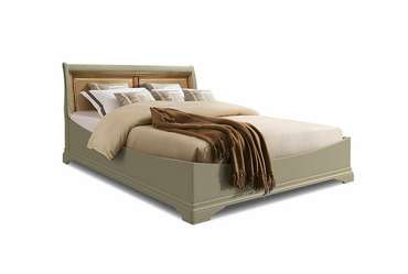 Кровать Оливия 180x200 оливково-коричневого цвета