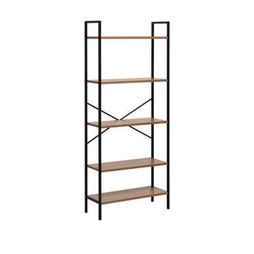 Стеллаж Стилвуд 25 черно-коричневого цвета
