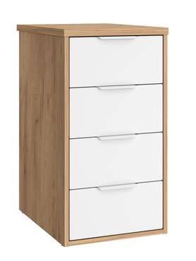 Тумба К-53 цвет дуб крафт золотой/меренга