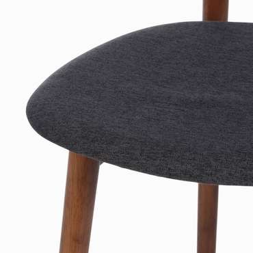 Обеденный стул Mercy черно-коричневого цвета