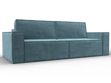 Прямой диван-кровать Куба бирюзового цвета