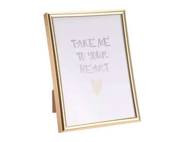 Фоторамка Heart in Gold 13х18 золотого цвета 