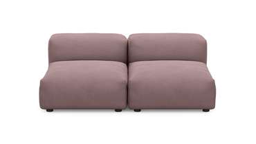 Прямой диван Фиджи малый темно-розового цвета