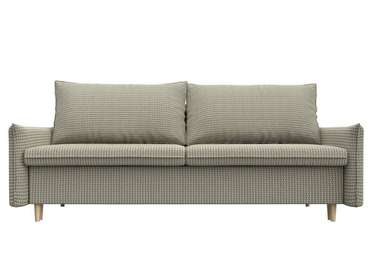 Прямой диван-кровать Хьюстон серо-бежевого цвета