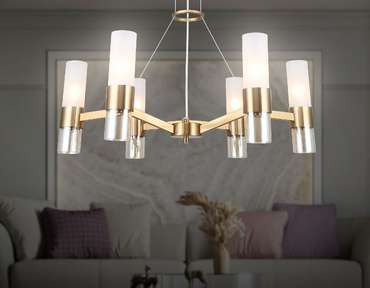Подвесная люстра Heigh Light LH55114 (стекло, цвет белый)