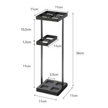 Вешалка для зонтов Tower черного цвета