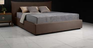 Кровать с подъемным механизмом Mainland 140х200 темно-серого цвета