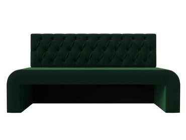 Прямой диван Кармен Люкс зеленого цвета