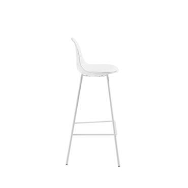 Полубарный стул Lysha белого цвета
