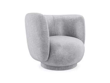 Кресло Lucca вращающееся светло-серого цвета