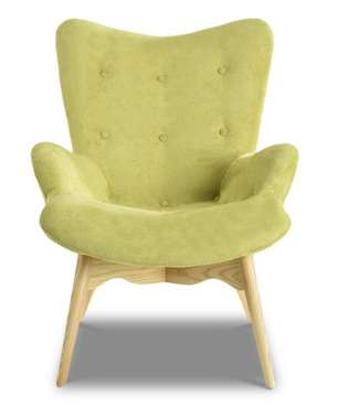 Кресло Phyllis с обивкой из ткани оливкового цвета
