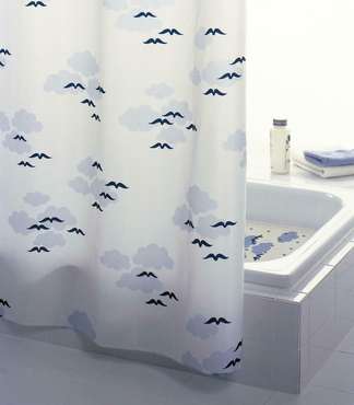 Штора для ванных комнат Helgoland синий/голубой