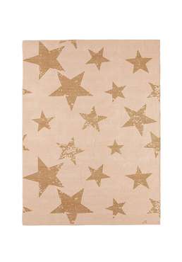 Ковер Звезды 120х160+декоративная наволочка 50х50 бежево-розового цвета